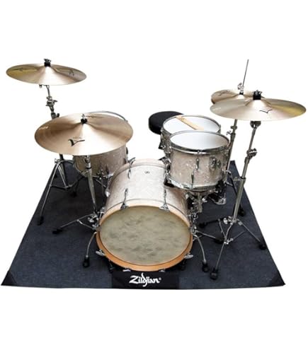 Roland Medium Size Heavy-Duty Drum Mat with V-Drums Logo (TDM-10